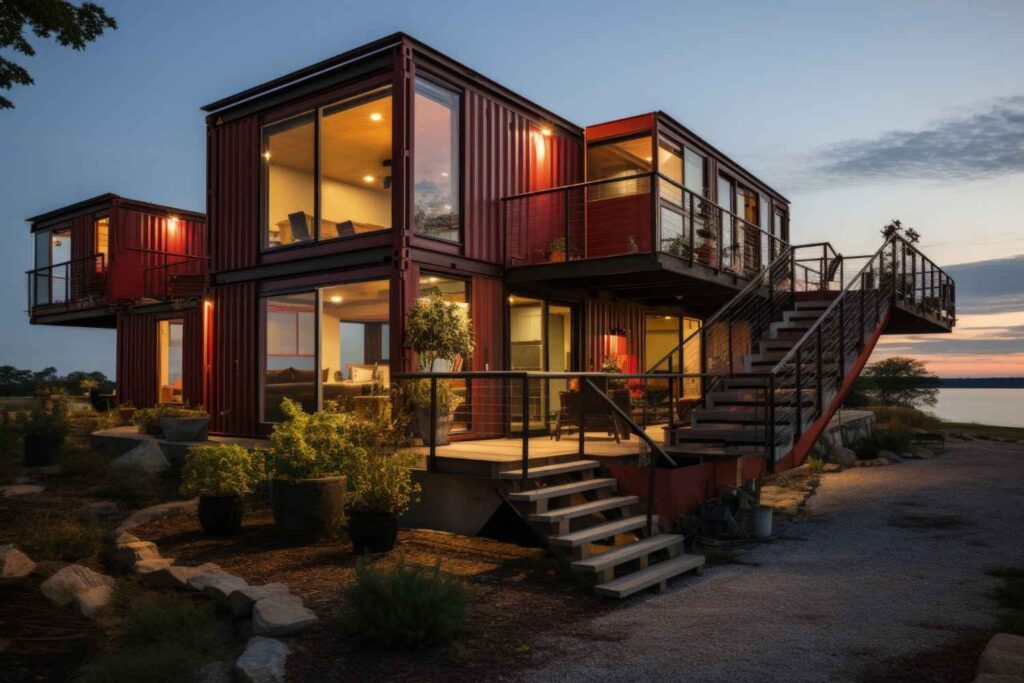 Another advantage of luxury container homes is their time-effective construction