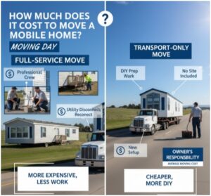 What Services Are Included in the Cost to Move a Mobile Home?