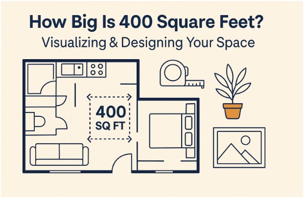 how big is 400 square feet