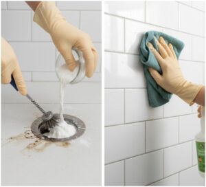 Clean Drains and Eliminate Breeding Spots- moisture bugs in bathroom