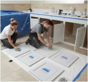 How Do You Sand Bathroom Cabinets for a Smooth Finish?