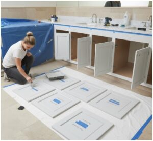How to Paint Bathroom Cabinets for a Flawless Finish