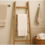 how to hang towels in bathroom