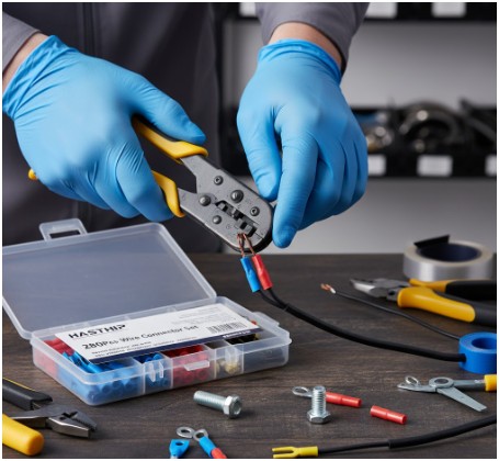 Why are crimp electrical wire connectors popular among pros?