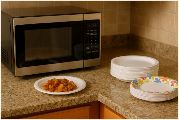 can you microwave paper plates