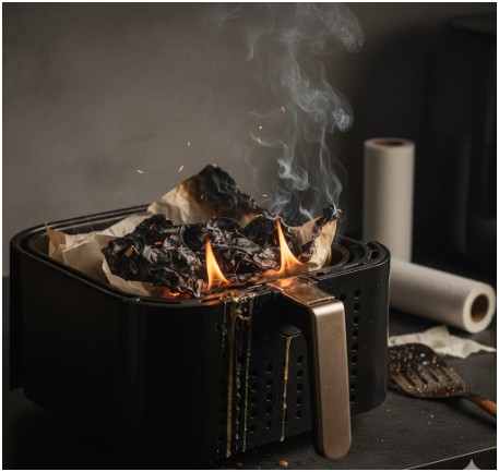 Why is wax paper a fire hazard in your air fryer?