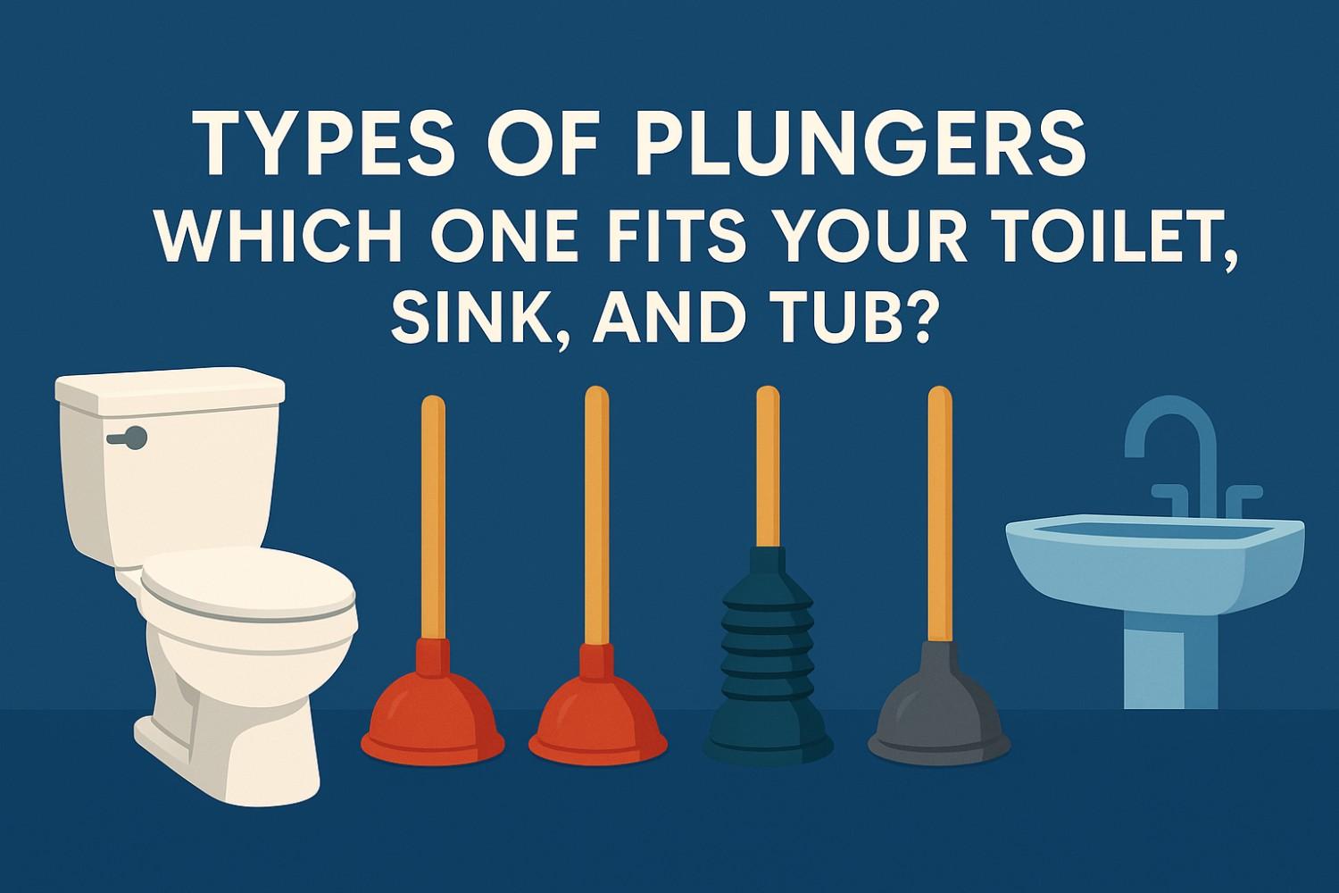 Types of Plungers Which One Fits Your Toilet, Sink, and Tub