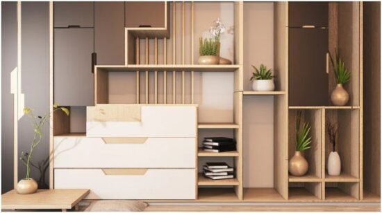 How do I create visual interest with furniture of different heights and shapes?